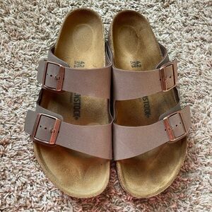 Birkenstock Men’s Arizona Birkibuc — Mocha